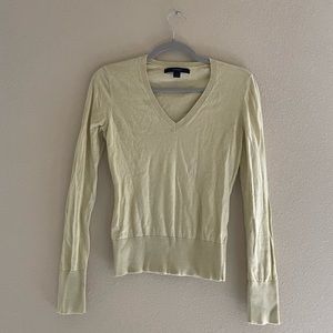 Express Pale Yellow Pullover Sweater